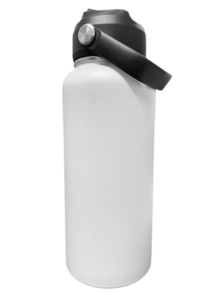 Premium 1L Personalised Stainless Steel Sipper Bottle - All Day Hydration with Your Custom Design