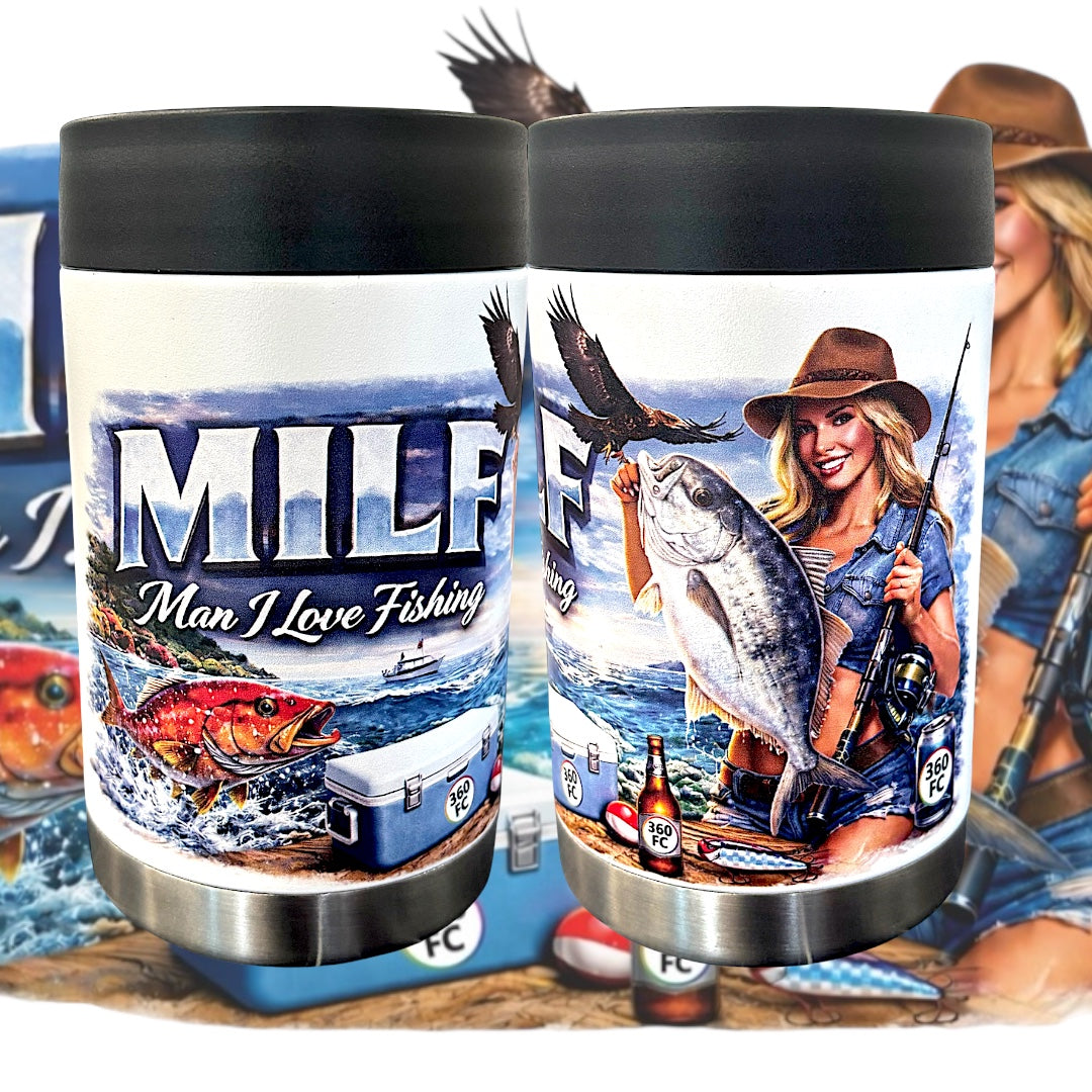 Man I Love Fishing - Full Colour Stainless Steel Can Cooler