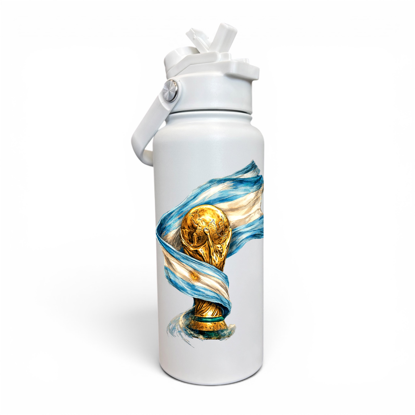 Premium 1 Litre Stainless Sipper Bottle - Argentina