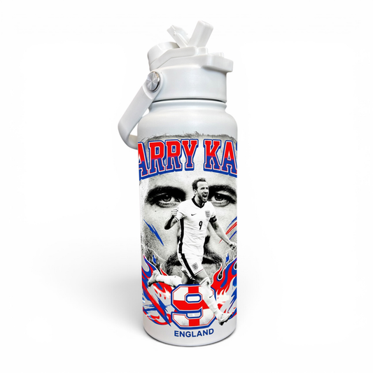 Premium 1 Litre Stainless Sipper Bottle - Harry Kane