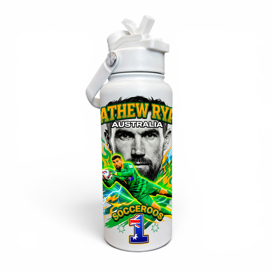 Premium 1 Litre Stainless Sipper Bottle - Matthew Ryan