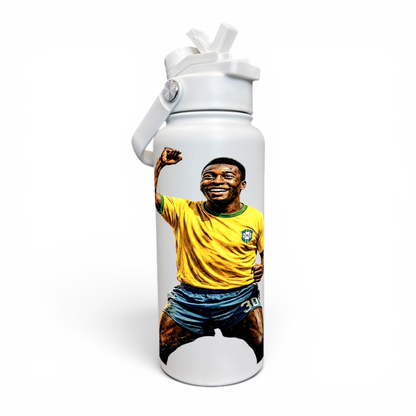 Premium 1 Litre Stainless Sipper Bottle - Pele