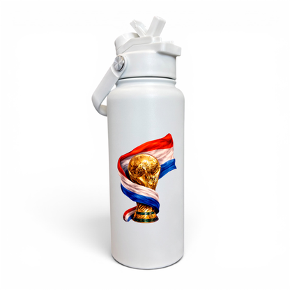 Premium 1 Litre Stainless Sipper Bottle - Netherlands