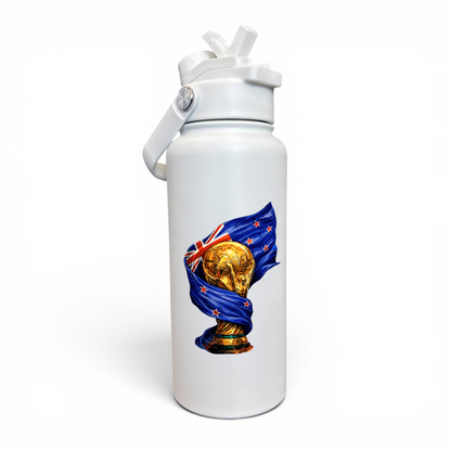 Premium 1 Litre Stainless Sipper Bottle - New Zealand