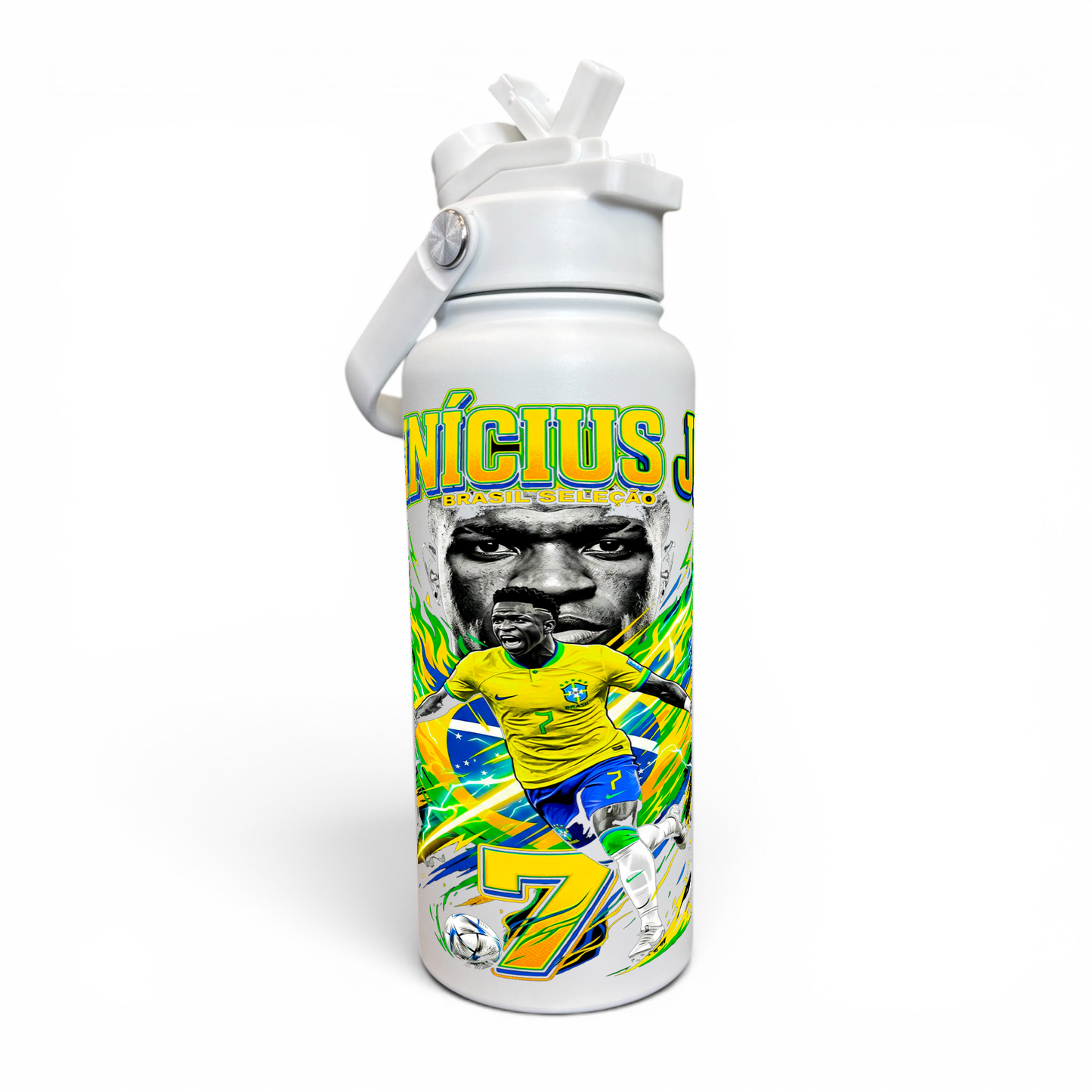 Premium 1 Litre Stainless Sipper Bottle - Vini Jr