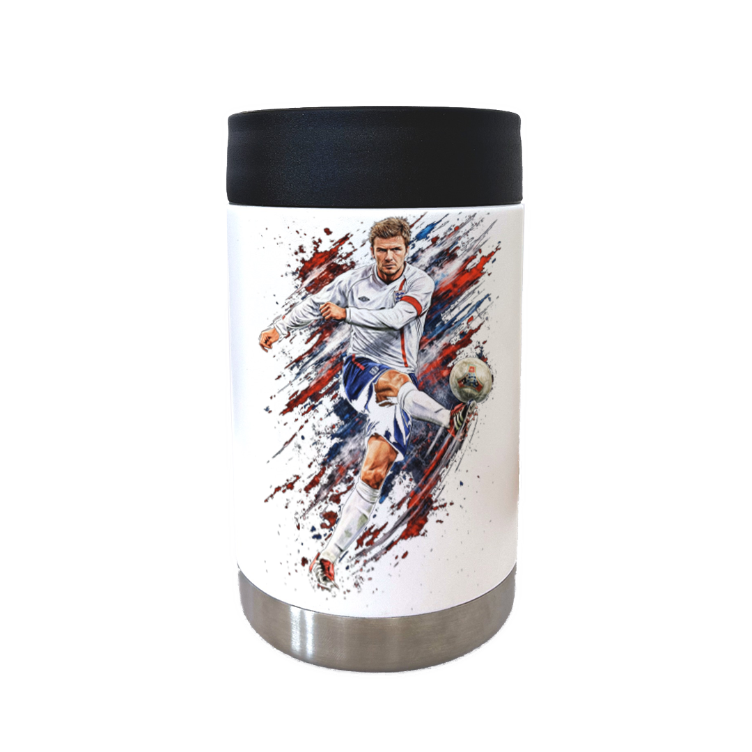 David Beckham - Full Colour Stainless Steel Can Cooler