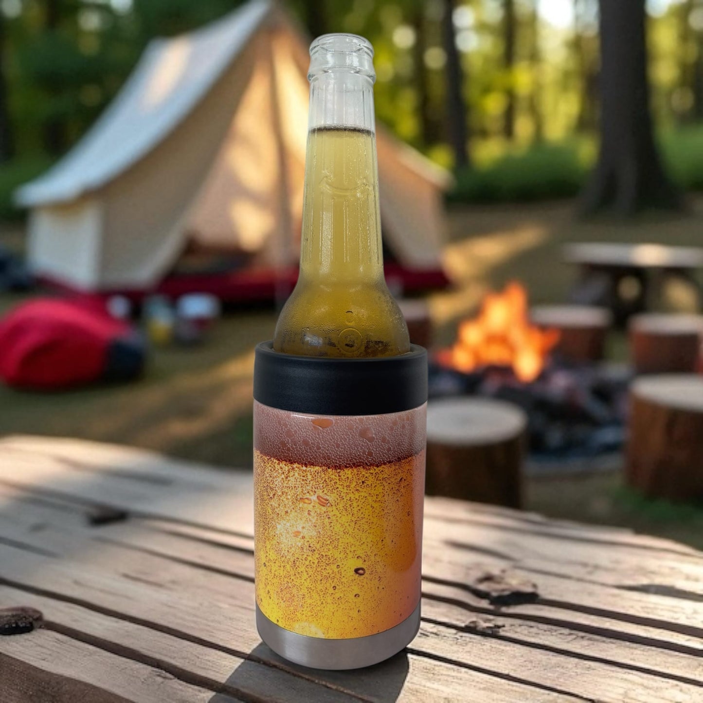 BEER LOVERS!! Full Colour Stainless Steel Can Cooler