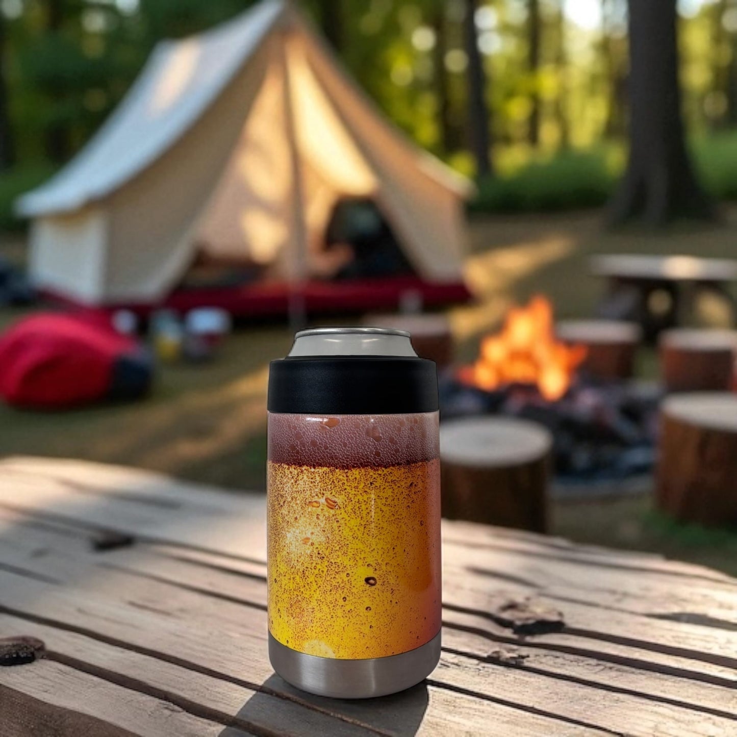 BEER LOVERS!! Full Colour Stainless Steel Can Cooler