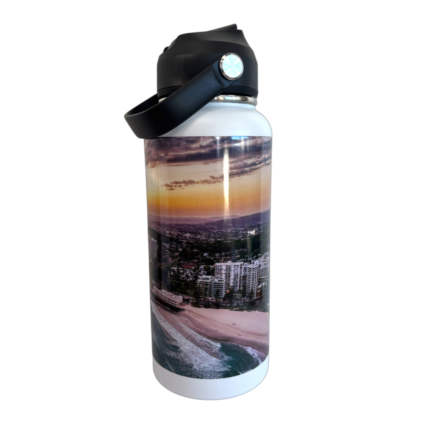 Premium 1 Litre Stainless Sipper Bottle – Burleigh Heads