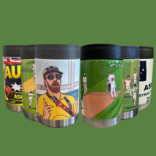 Cricket 6 Pack - Full Colour Stainless Steel Can Cooler