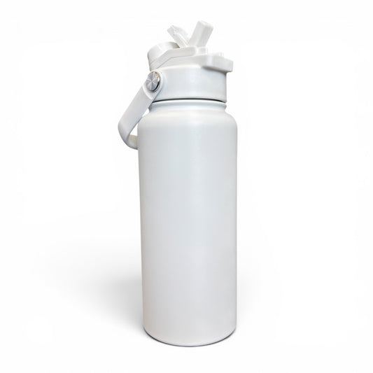 Premium 1L Personalised Stainless Steel Sipper Bottle - All Day Hydration with Your Custom Design