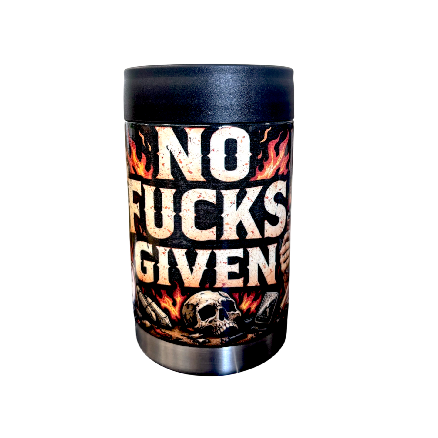 No Fucks Given Stubby Cooler
