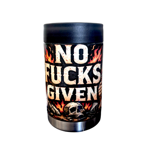 No Fucks Given Stubby Cooler