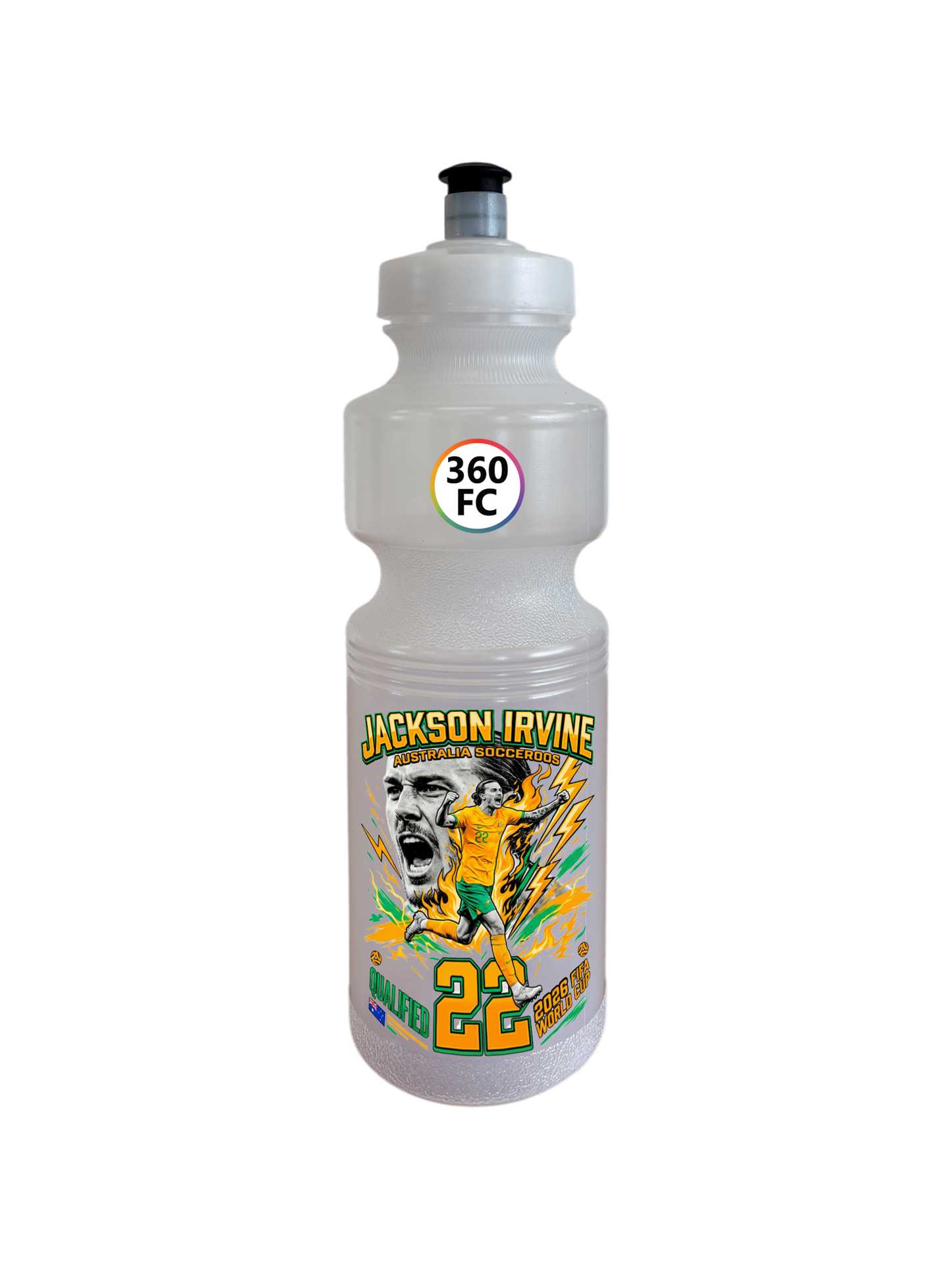 Jackson Irvine Australia - Triathlon Sports Bottle