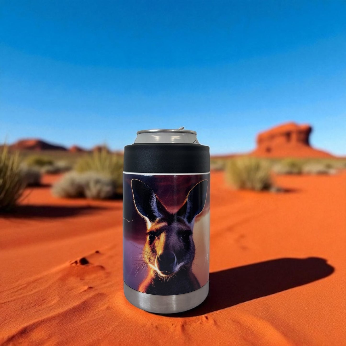 Premium Stainless Steel Can Cooler - Kangaroo Lightning