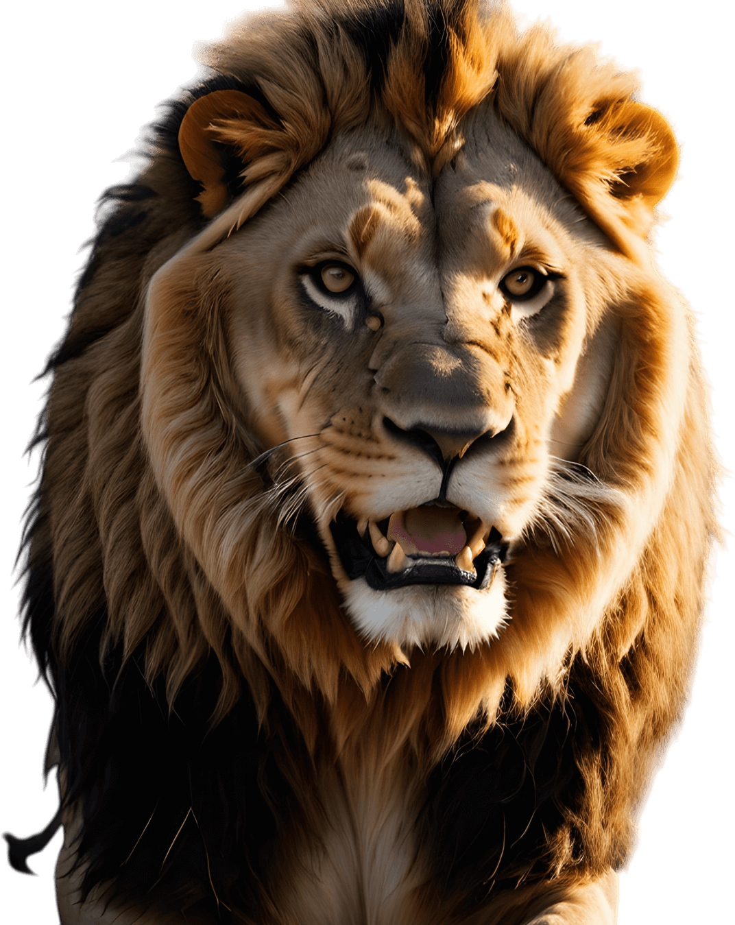 Premium 1 Litre Stainless Sipper Bottle - Lion