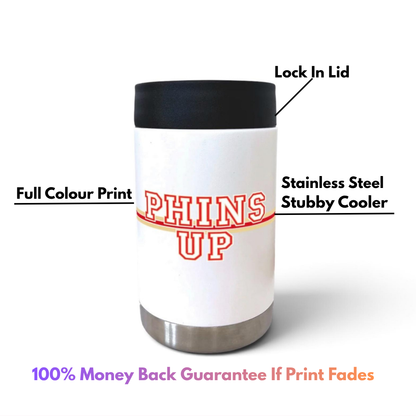 Phins Up Stainless Steel Stubby Cooler