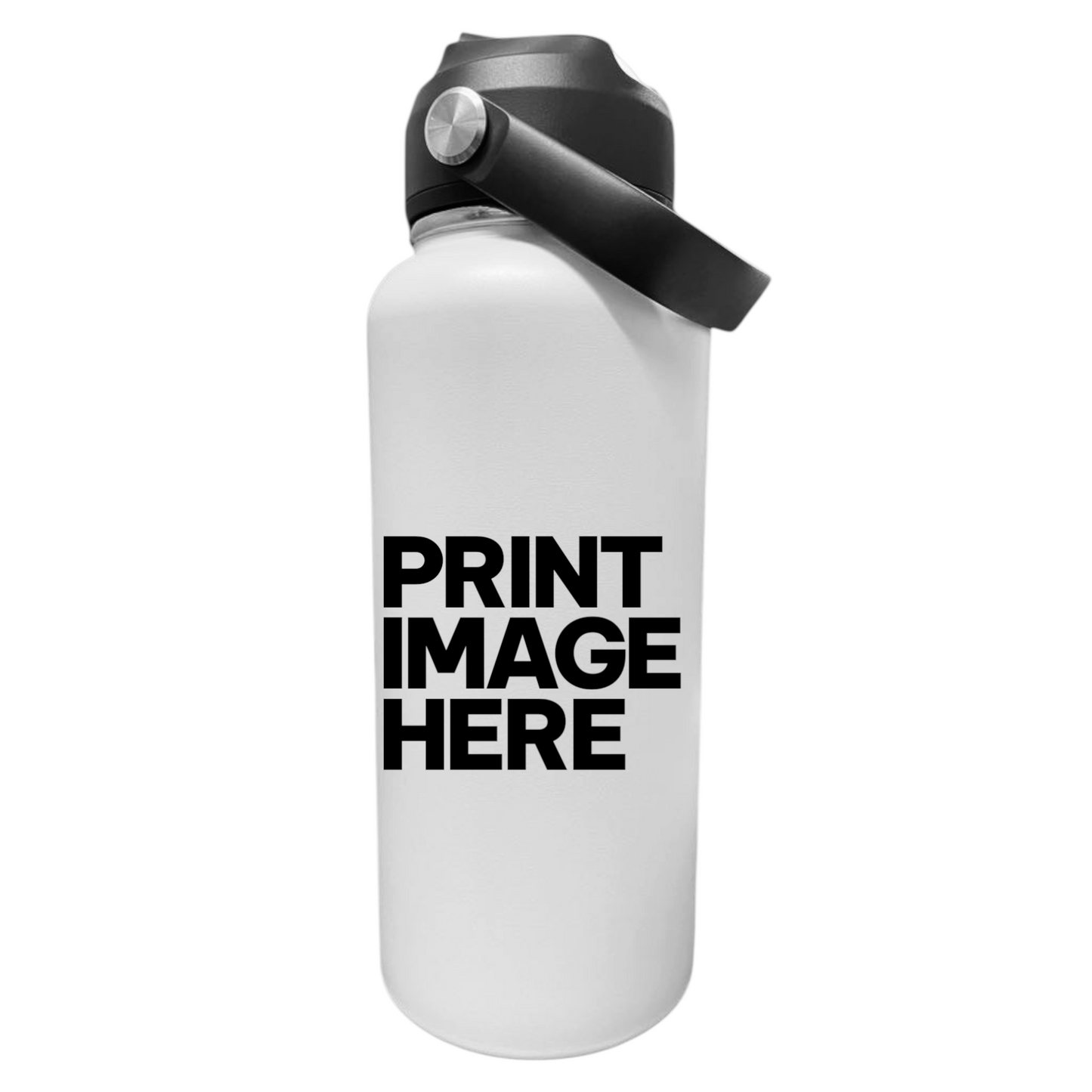 Premium 1L Personalised Stainless Steel Sipper Bottle - All Day Hydration with Your Custom Design