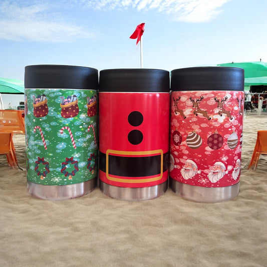Christmas Trio - Premium Stainless Steel Can Cooler
