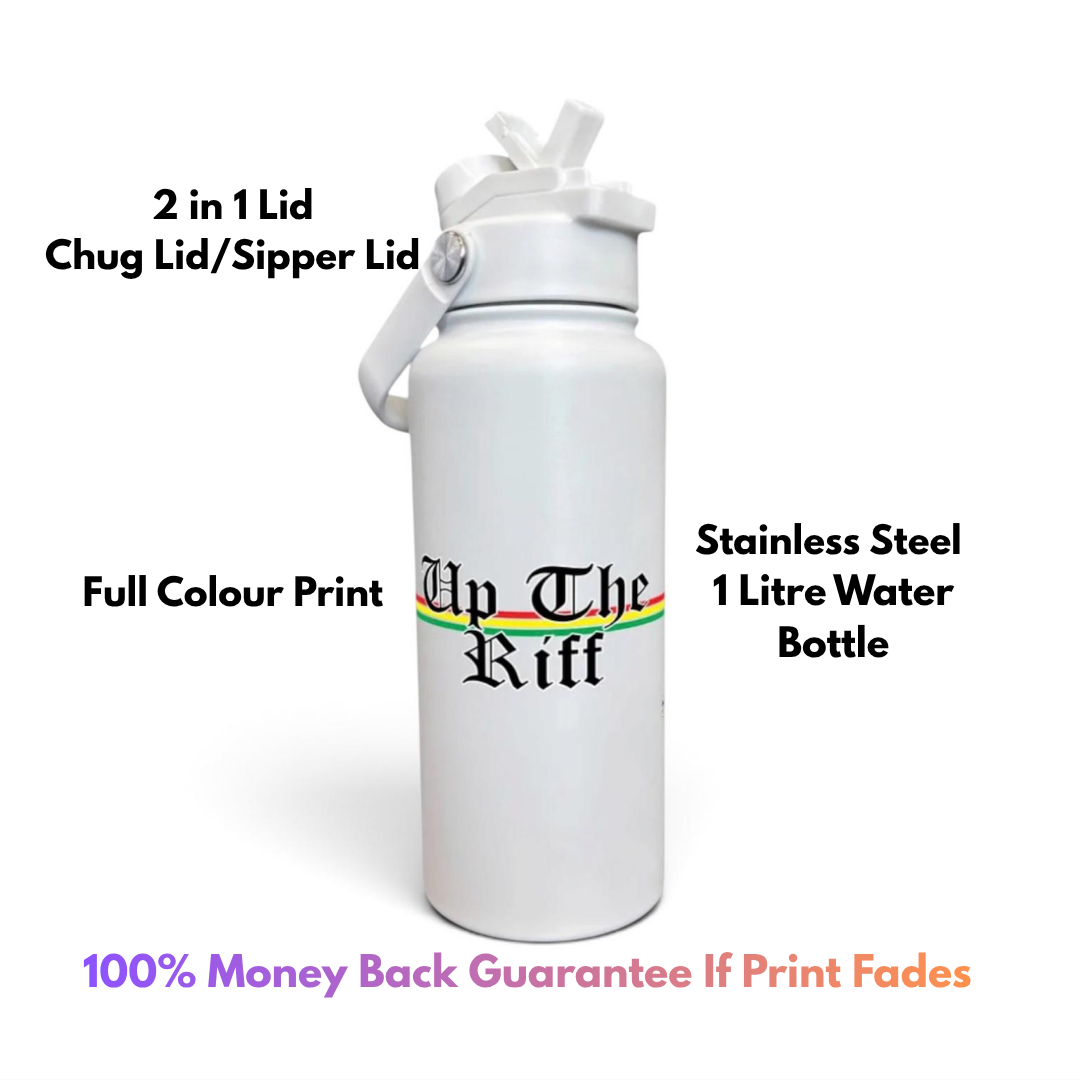 Up The Riff Stainless Steel 1 Litre Bottle
