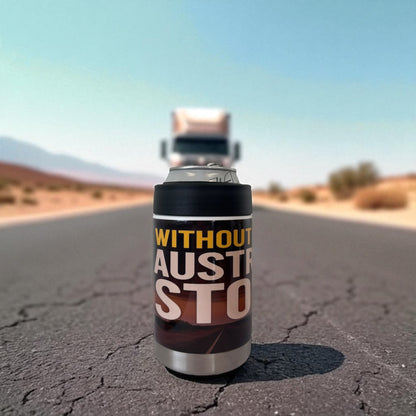 Without Trucks Australia Stops - Full Colour Stainless Steel Can Cooler