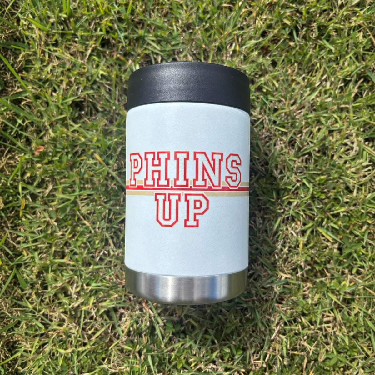 Phins Up Stainless Steel Stubby Cooler