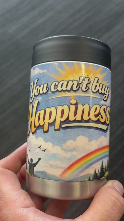 You Can't Buy Happiness.. But You Can Buy Beer - Full Colour Stainless Steel Can Cooler