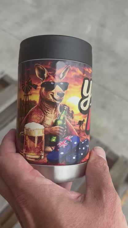 Yeah Nah - Full Colour Stainless Steel Can Cooler