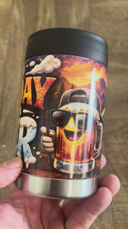 Bad Day To Be A Beer - Full Colour Stainless Steel Can Cooler