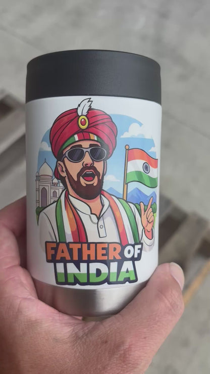 Father Of India - Full Colour Stainless Steel Can Cooler