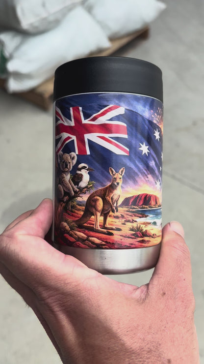 Stop Burning Our Flag! - Full Colour Stainless Steel Can Cooler