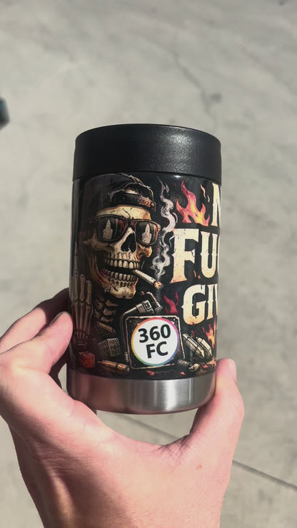 No Fucks Given Stubby Cooler
